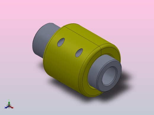 GL型滚子链联轴器[GL4]正等轴测缩略图