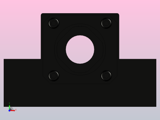 方型固定侧标准型丝杠支撑座[BTK15]前视缩略图