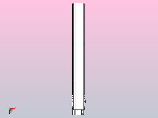 皮带直线轴半封闭可选导轨TPA-HNB-202D-140-L1350-LP-C-P75-N3俯视缩略图