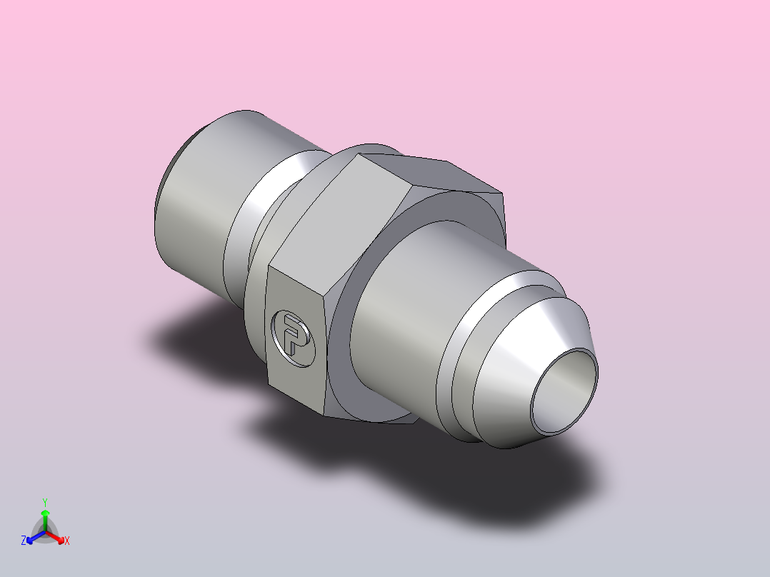 EO硬管接头公螺柱连接器5M12F82EDMXS主视图