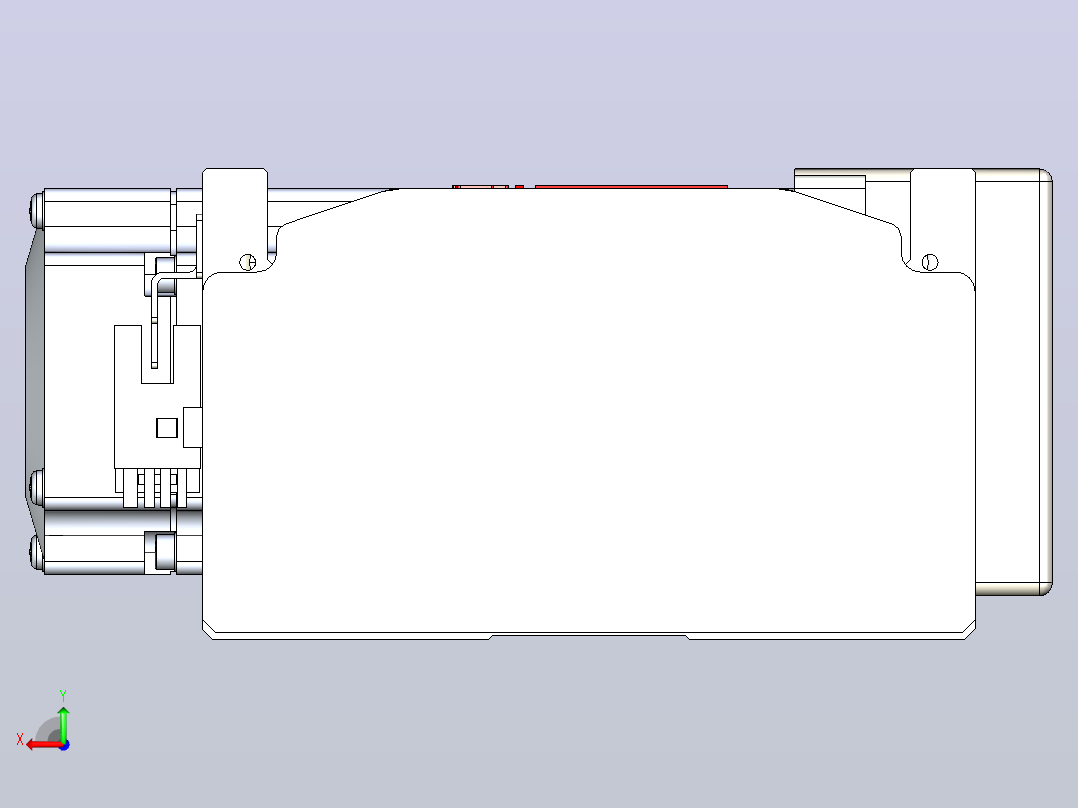 皮带直线轴半封闭可选导轨TPA-HNB-120D-110-L450-ML-C-P40-N3后视图