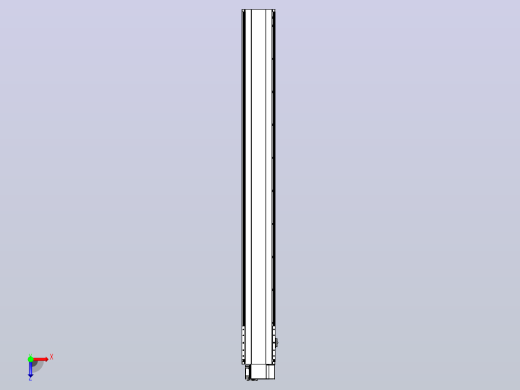 皮带直线轴半封闭可选导轨TPA-HNB-202D-140-L1800-RP-C-P75-N3俯视缩略图