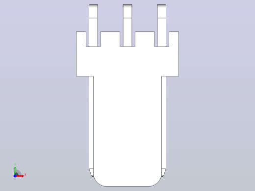 线对板公头角形1x03 芯距2.54mm 白色前视缩略图