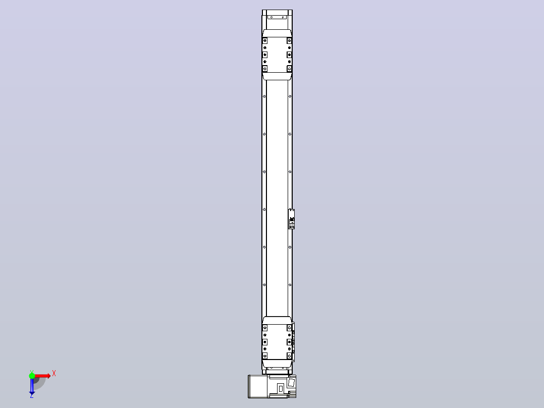 皮带直线轴双滑块型TPA-GCBS-80-P60-L300-LU-M20-N3俯视图