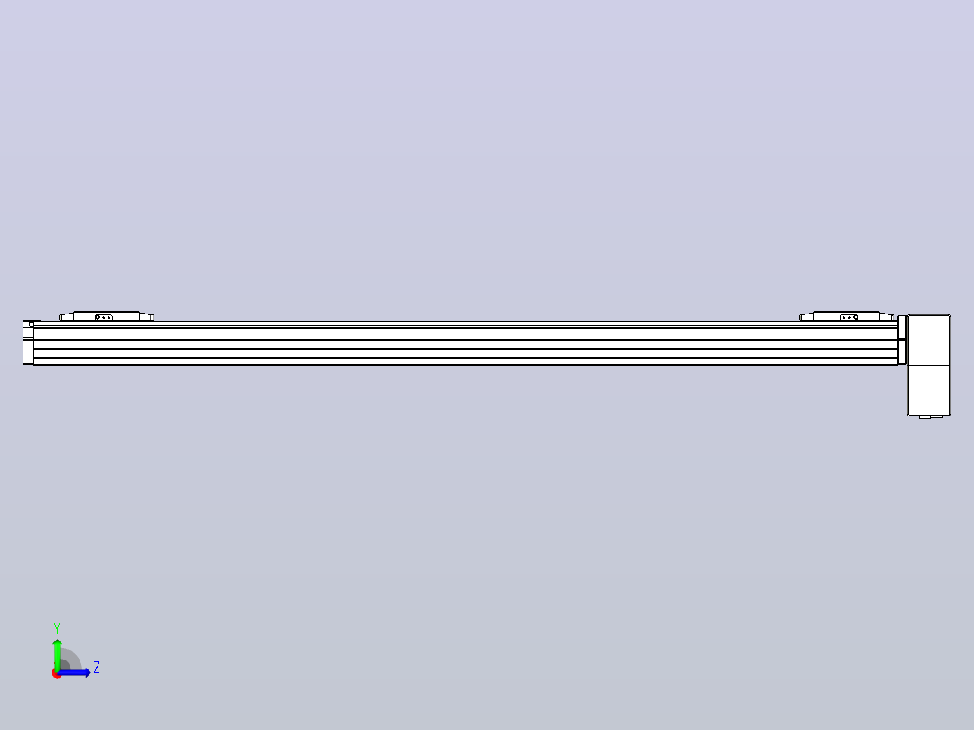 皮带直线轴双滑块型TPA-GCBS-80-P60-L450-LP-M20-N3左视图