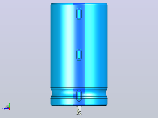 22 x 40蓝色BLUE1底片电解电容器右视缩略图