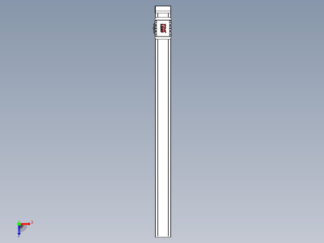 滚珠丝杠直线轴带导轨全封闭TPA-HCR-85D-1610C-L1050-MP-C-P20-N3俯视图