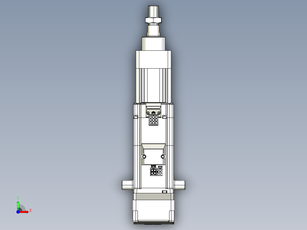 轻载电动缸TPA-ESR40-1210C-L50-MR-TC-W-P40-C3前视图