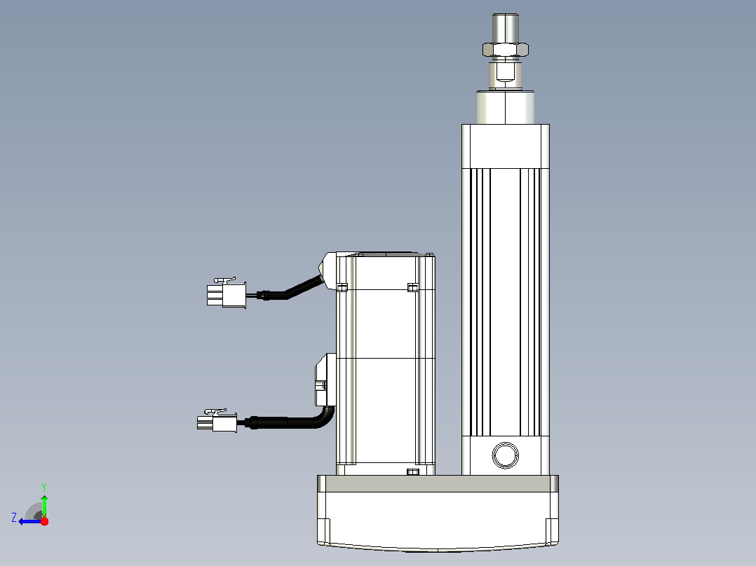 轻载电动缸TPA-ESR40-1210C-L50-MR-TC-W-P40-C3右视图