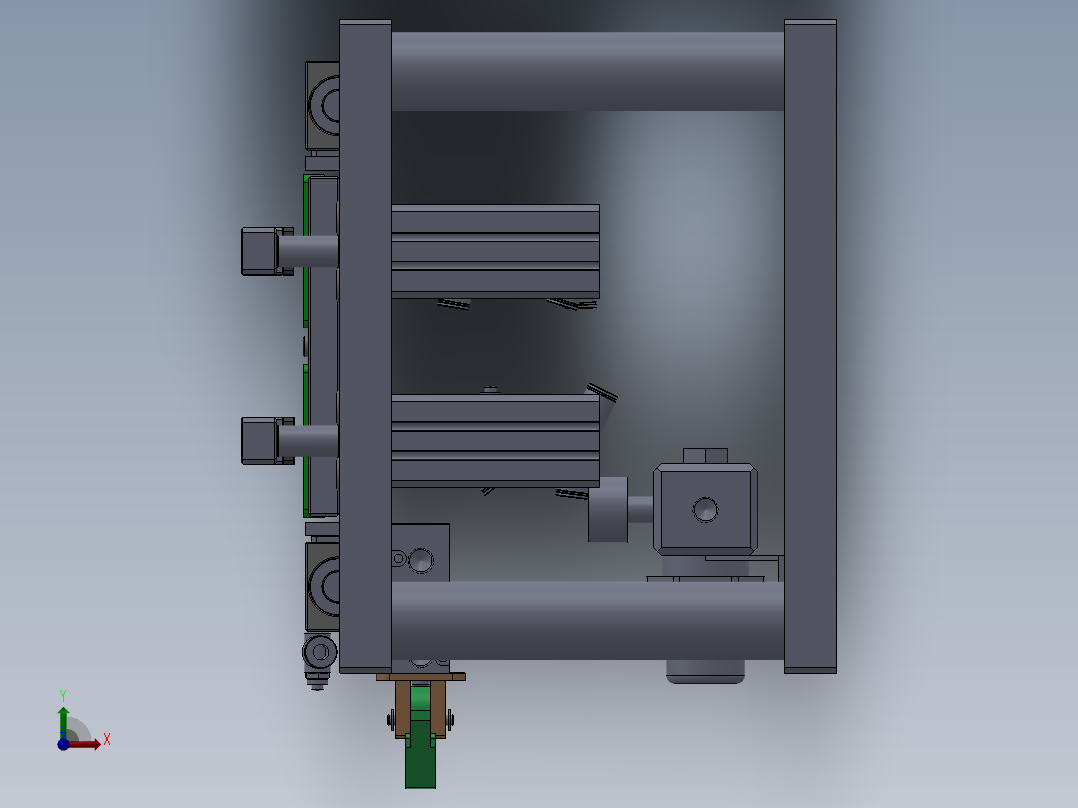 气动夹具前视图