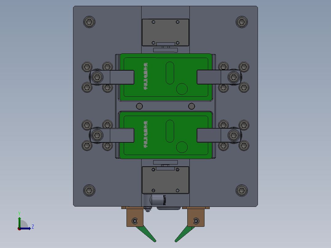 气动夹具左视图