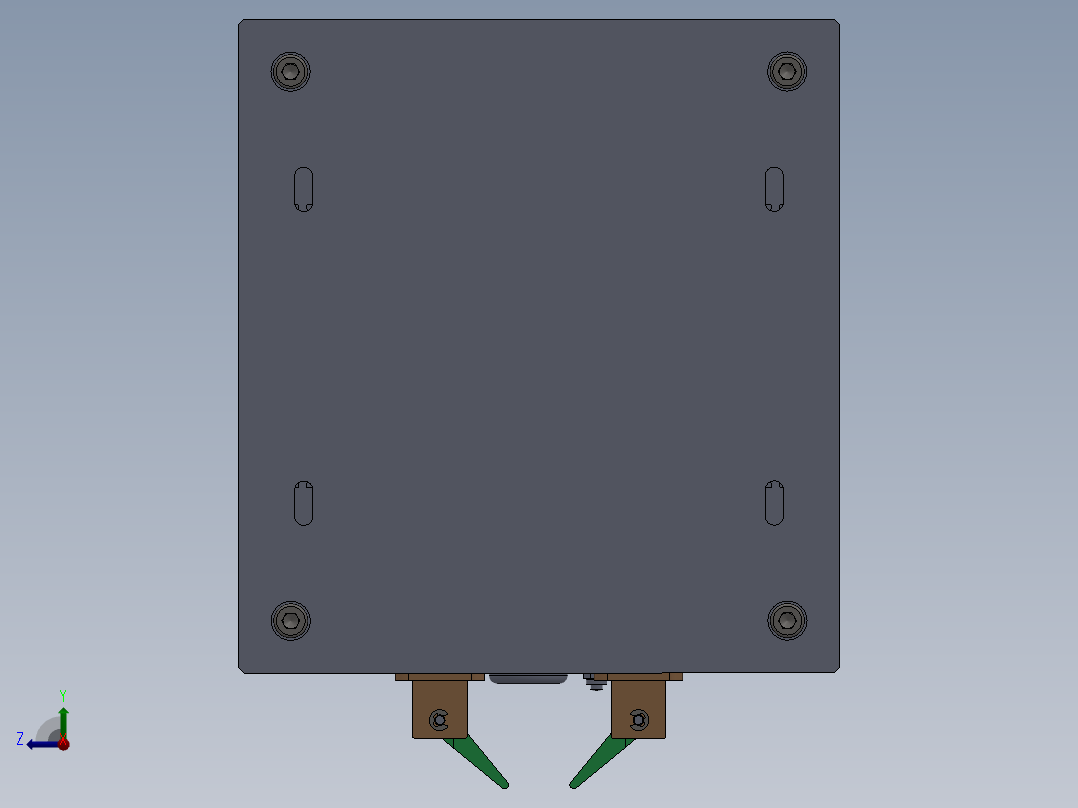 气动夹具右视图