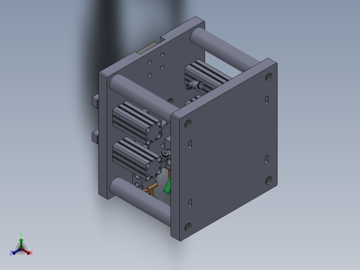 气动夹具正等轴测缩略图