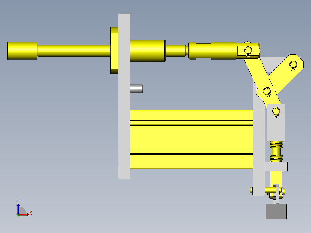 机械卡盘前视图