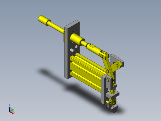 机械卡盘正等轴测缩略图