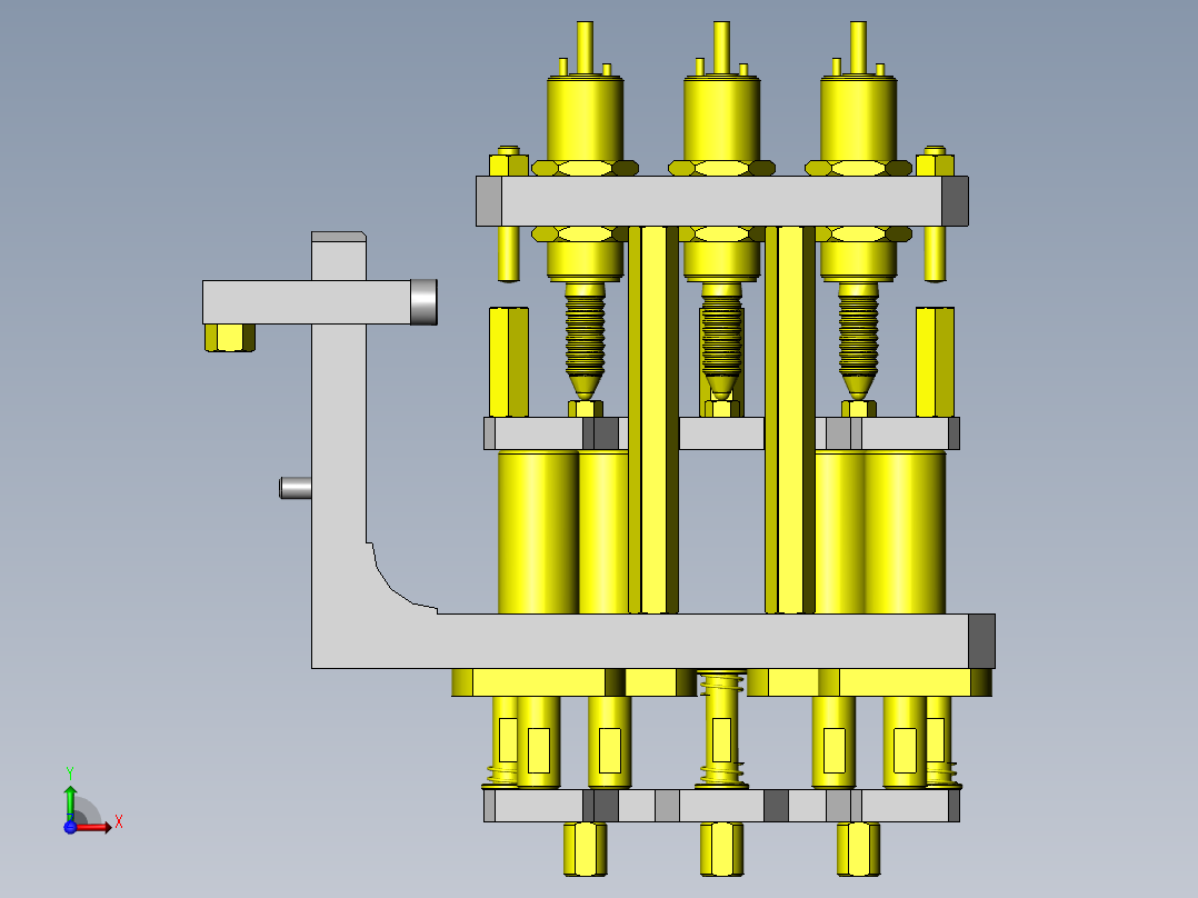 突起高度合格与否的判断机构前视图
