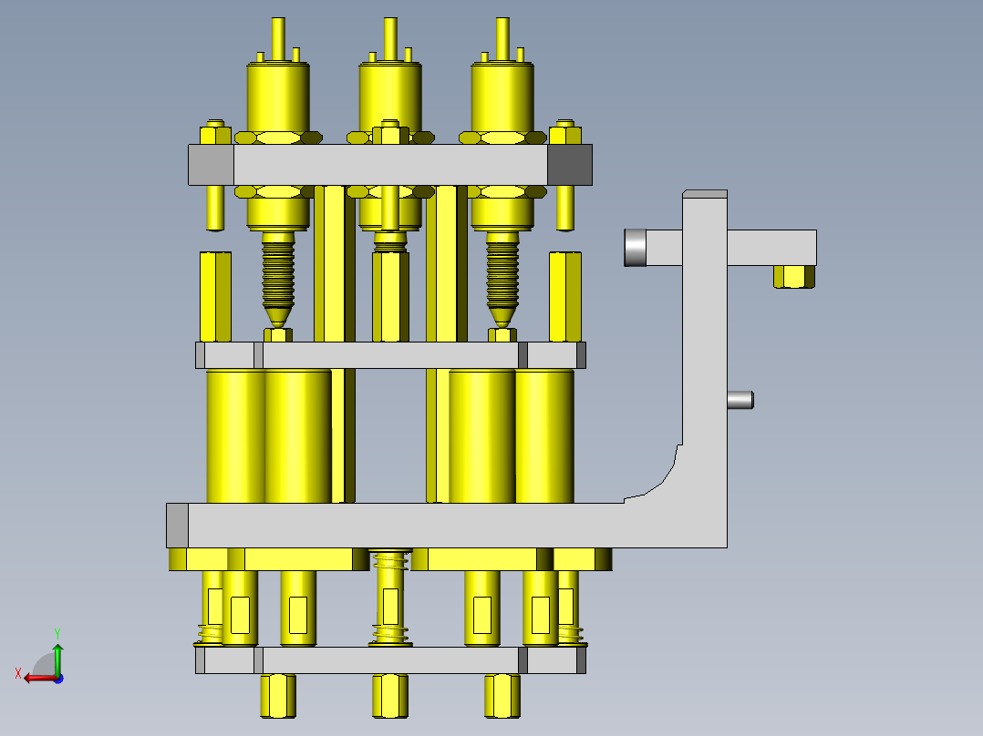 突起高度合格与否的判断机构后视图