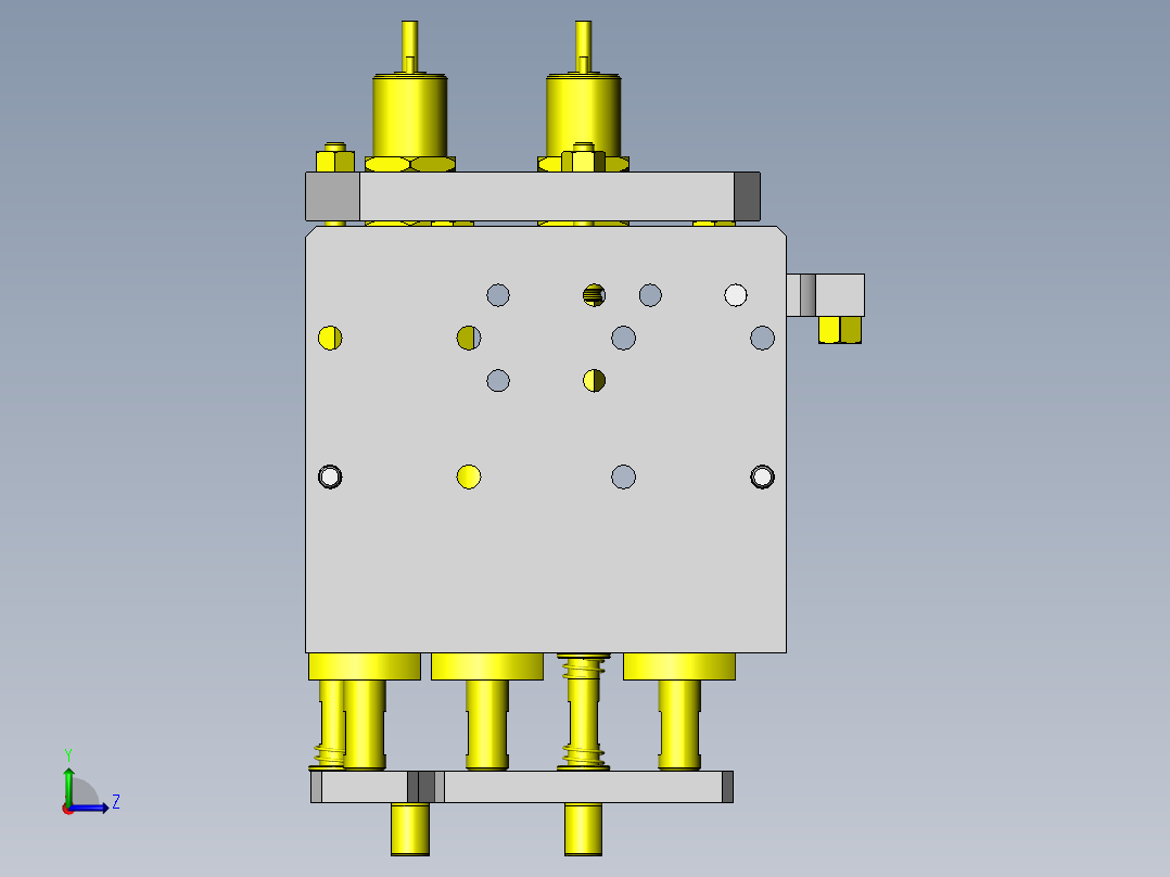 突起高度合格与否的判断机构左视图