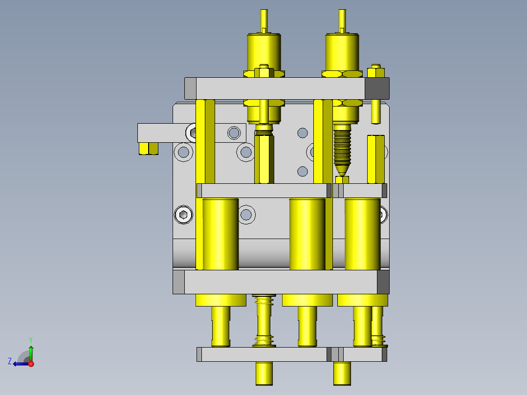 突起高度合格与否的判断机构右视图