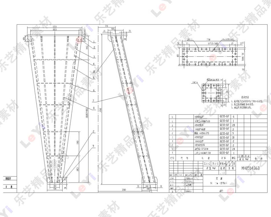 电动单梁门式起重机吊车行车cad图纸素材