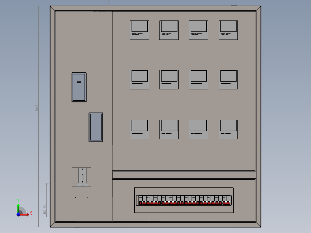 单相12表位电表箱