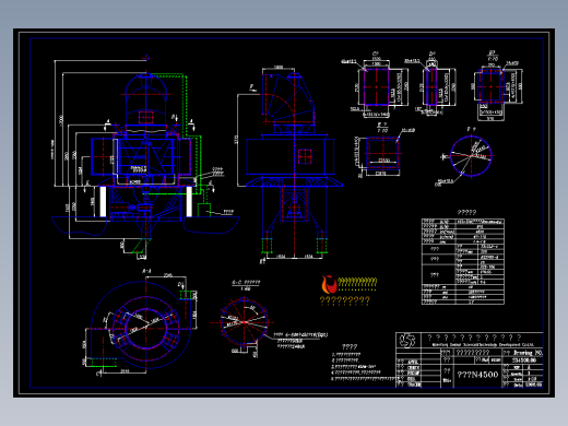 SX4500高效水平涡流选粉机