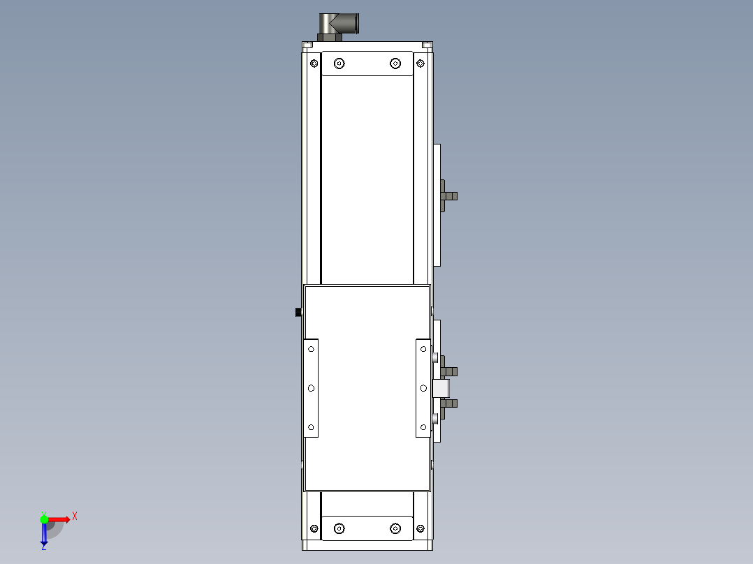 Toyo东佑达直线模组-ECH12-150-BM-100W+煞車俯视图