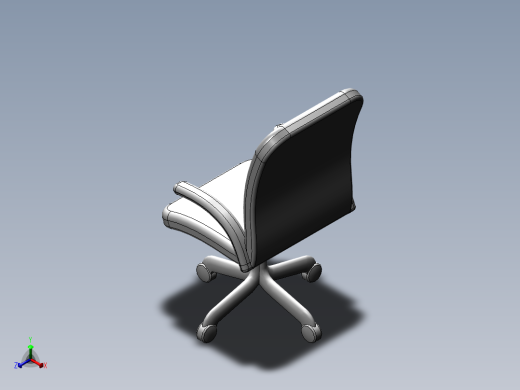 老板椅子正等轴测缩略图