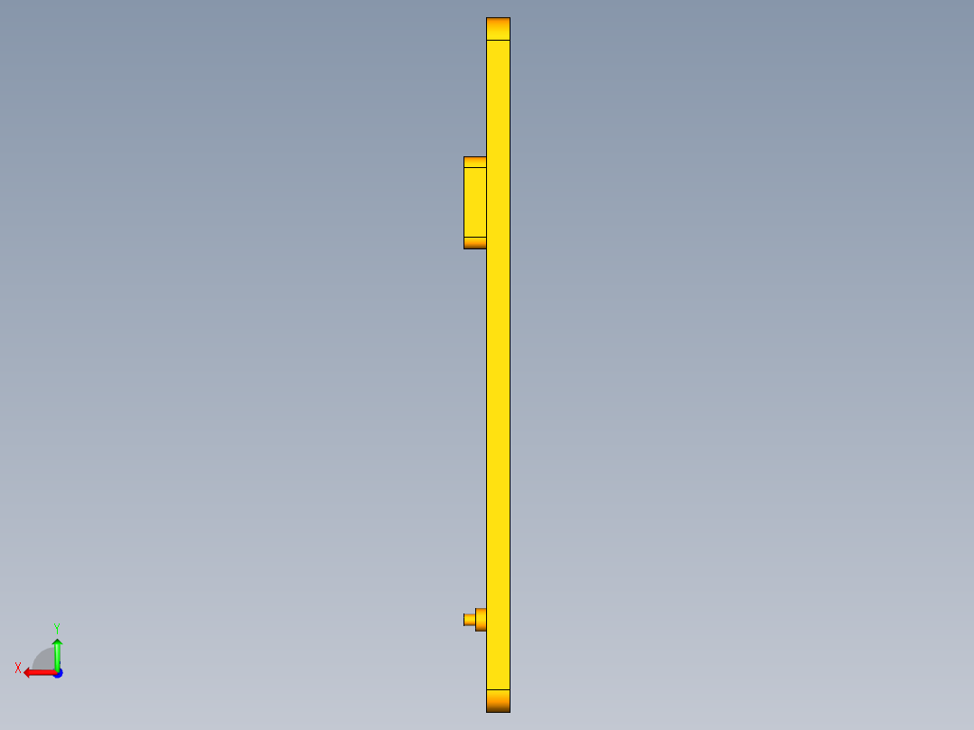 间歇杆机构后视图