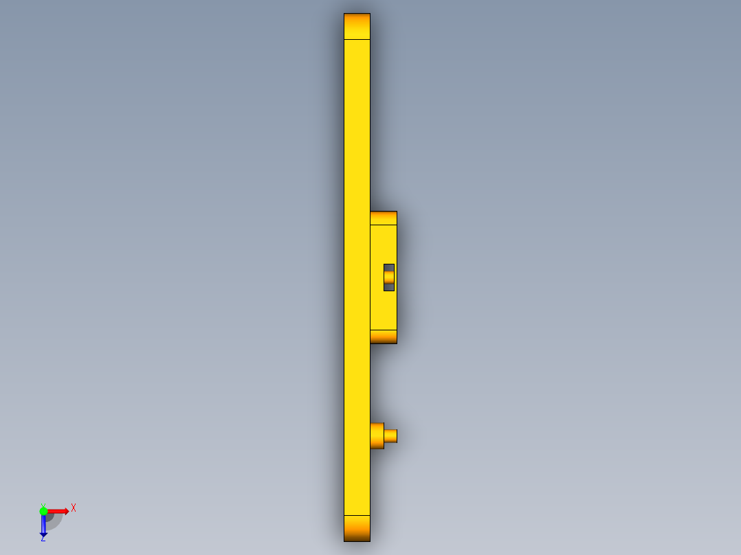 间歇杆机构俯视图