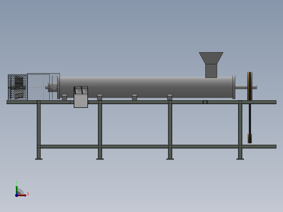 盐干燥机模型图前视图