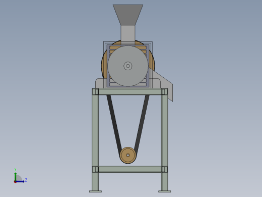 盐干燥机模型图左视缩略图