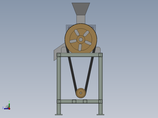 盐干燥机模型图右视缩略图