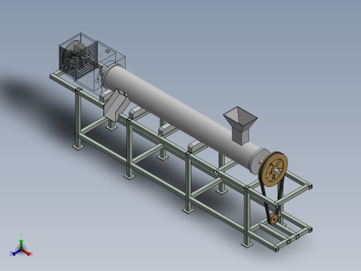 盐干燥机模型图正等轴测缩略图