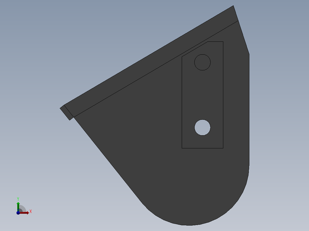 提升斗--sw前视图