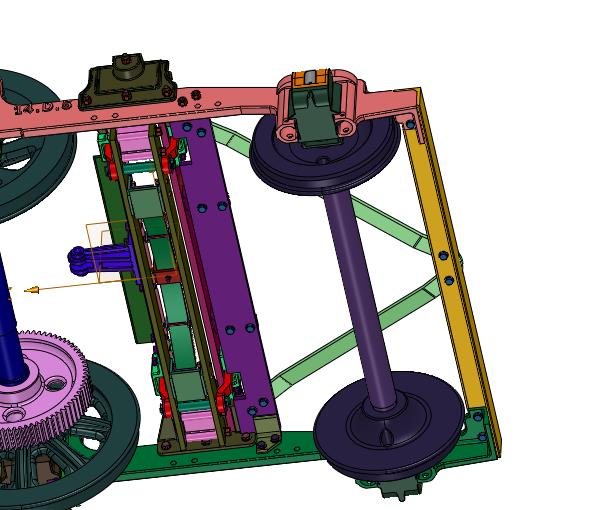 铁路机车轨道转向架