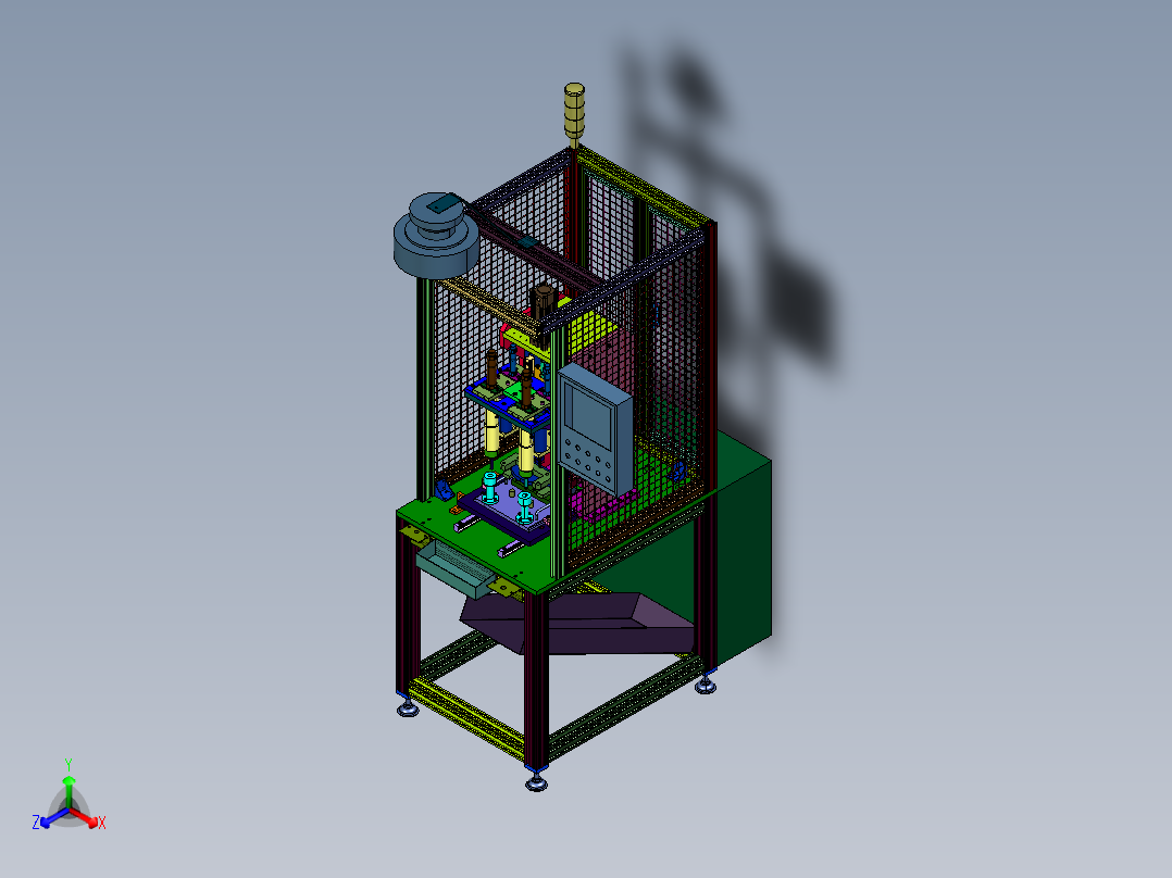 产品表面装配销钉安装用压力机