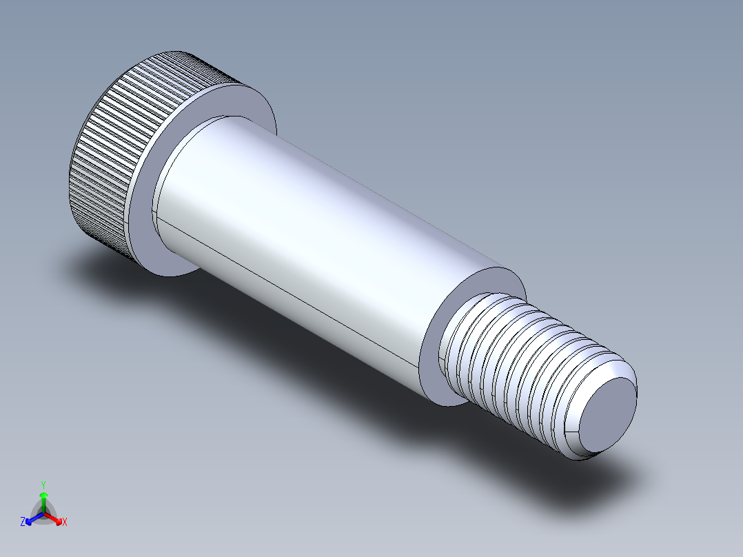公制SH螺栓选择（DME）-SB DME PM12 x40.STEP正等轴测图