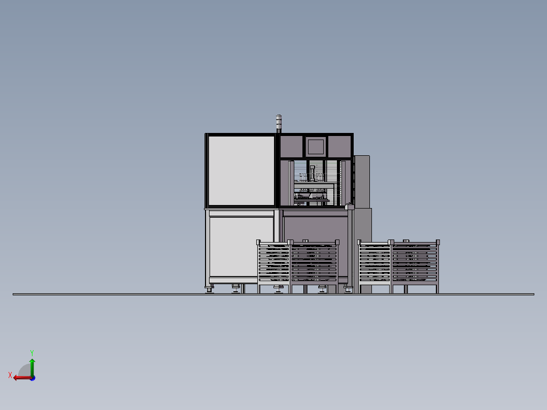 467变速箱缸盖装配方案后视图
