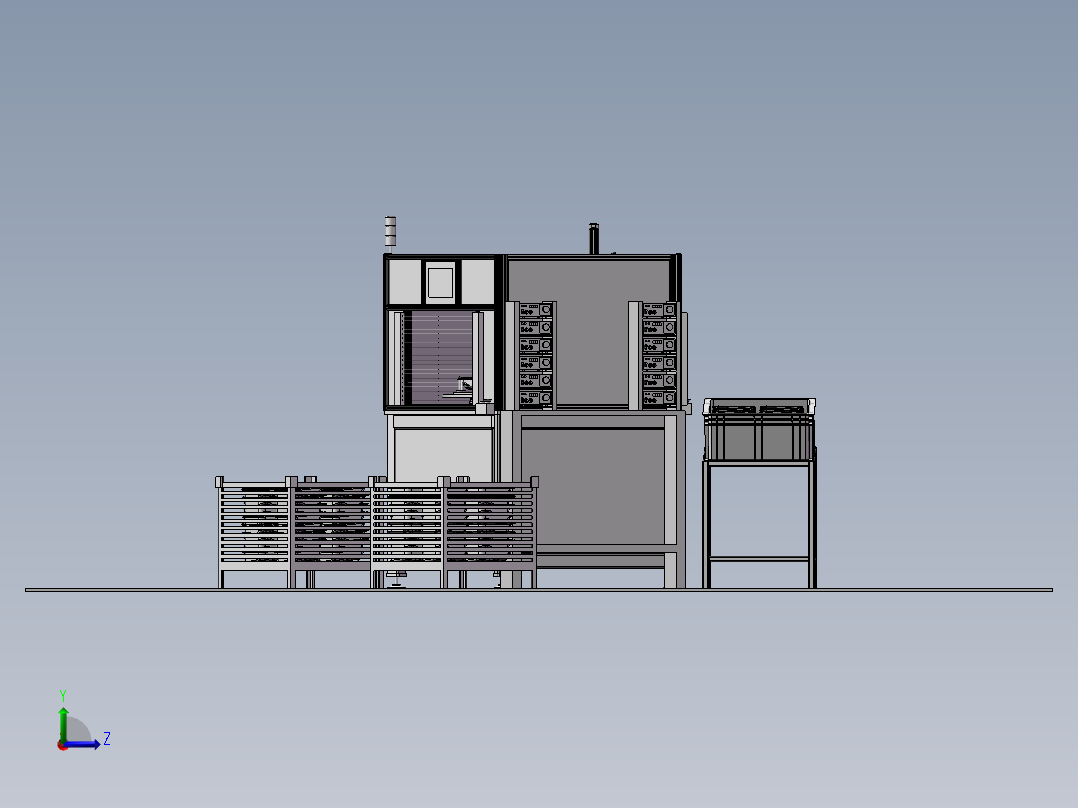 467变速箱缸盖装配方案左视图