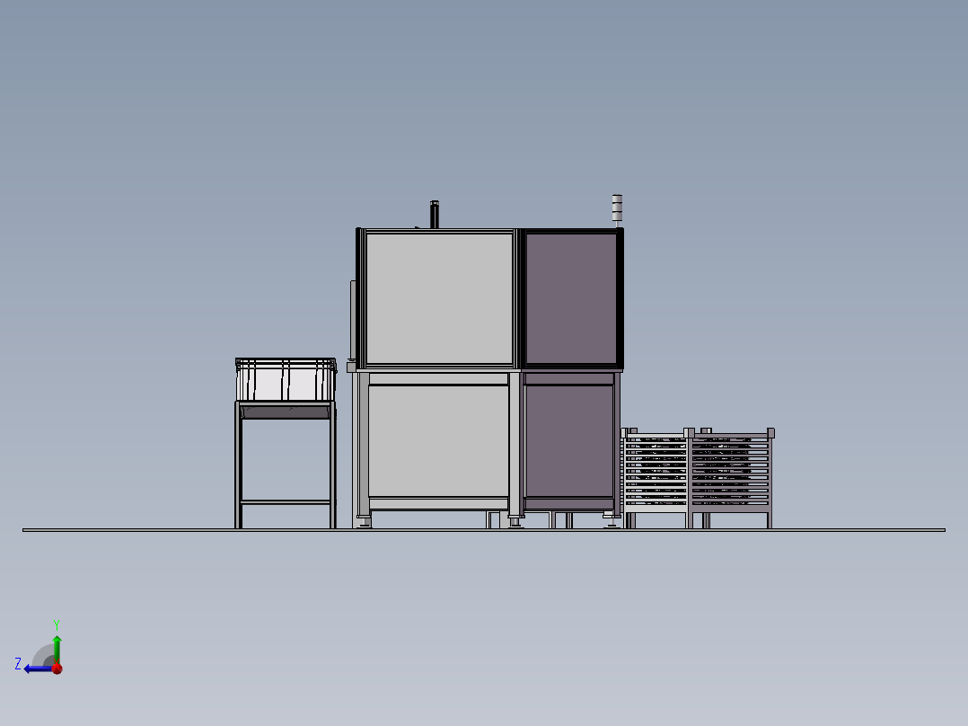 467变速箱缸盖装配方案右视图