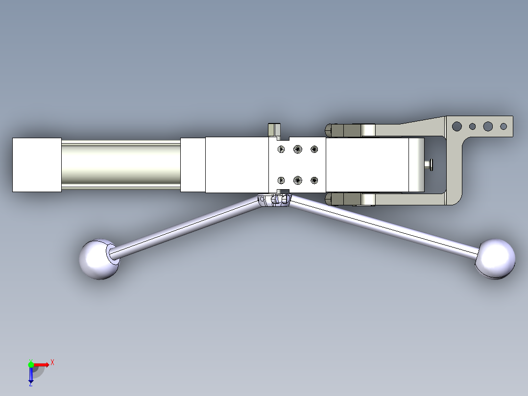 德克斯TUNKERS气缸数模V2 63.1 Z A11 T12 45~105 _GRAD俯视图