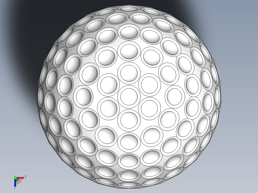 高尔夫球8俯视图