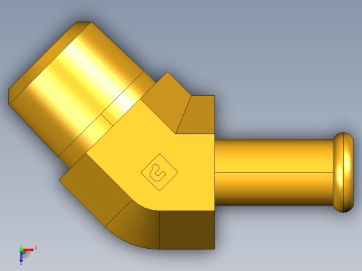 倒齿式工业管接头Beaded Hose Barb 45Deg Elbow Tube to Male Pipe 179HB-6-6俯视缩略图