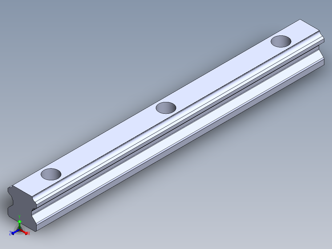 上银直线滑轨-HGH15CA正等轴测图