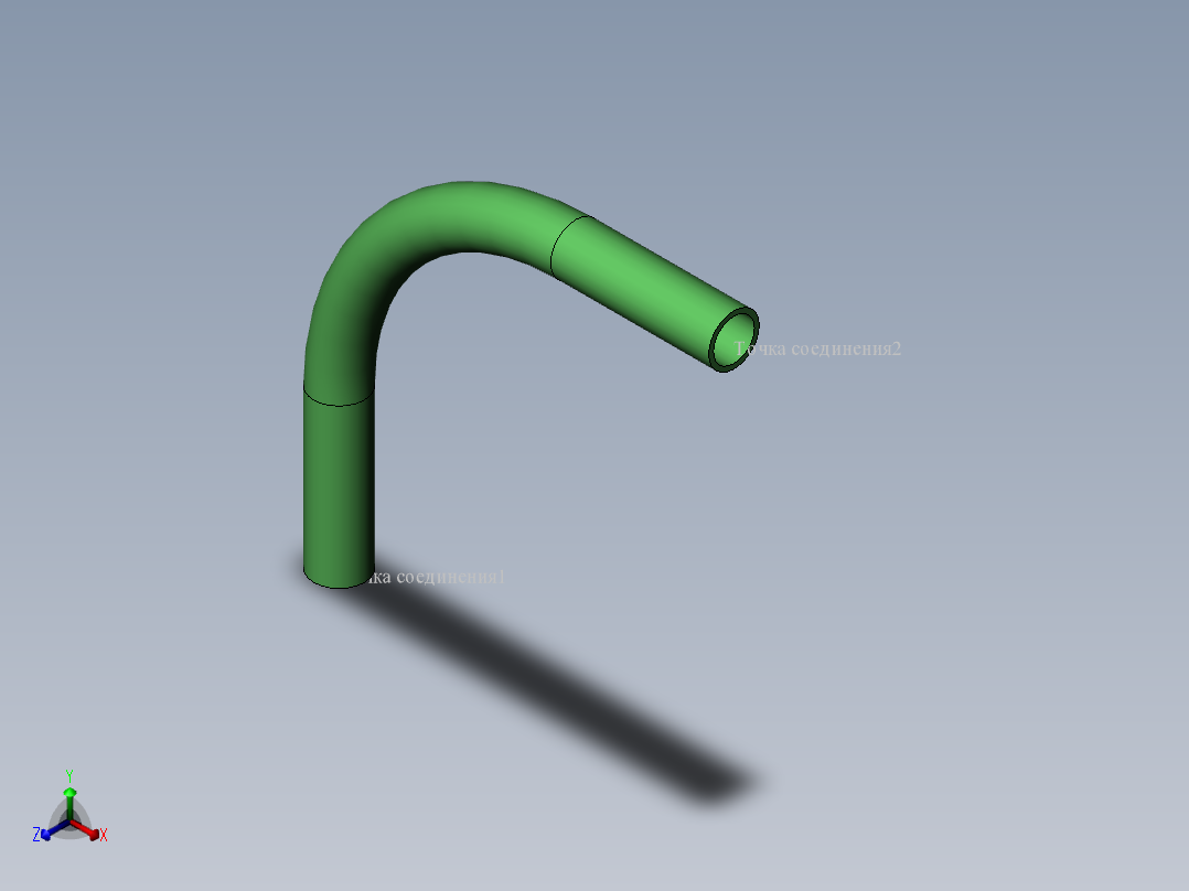 弯头 (2)正等轴测图