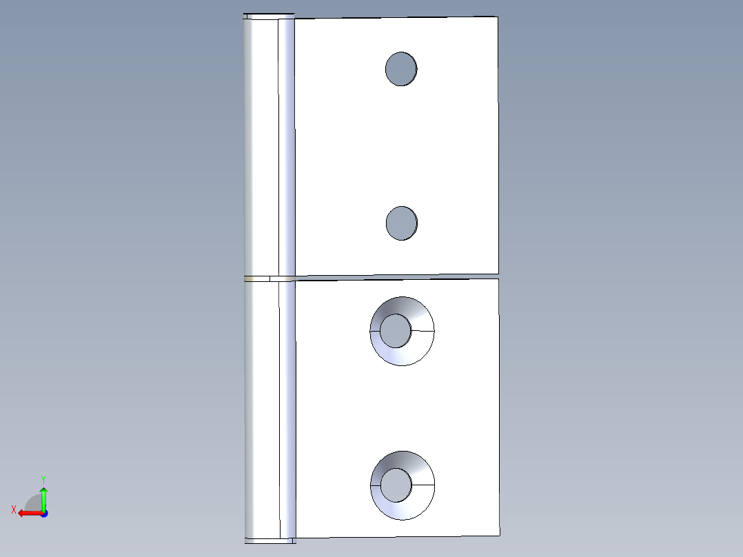 型材-BR 45X45 INTERNAL HINGE BR095AI45后视图