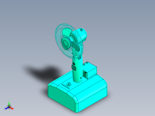坐式电扇反求创新设计【含图和文档】正等轴测缩略图