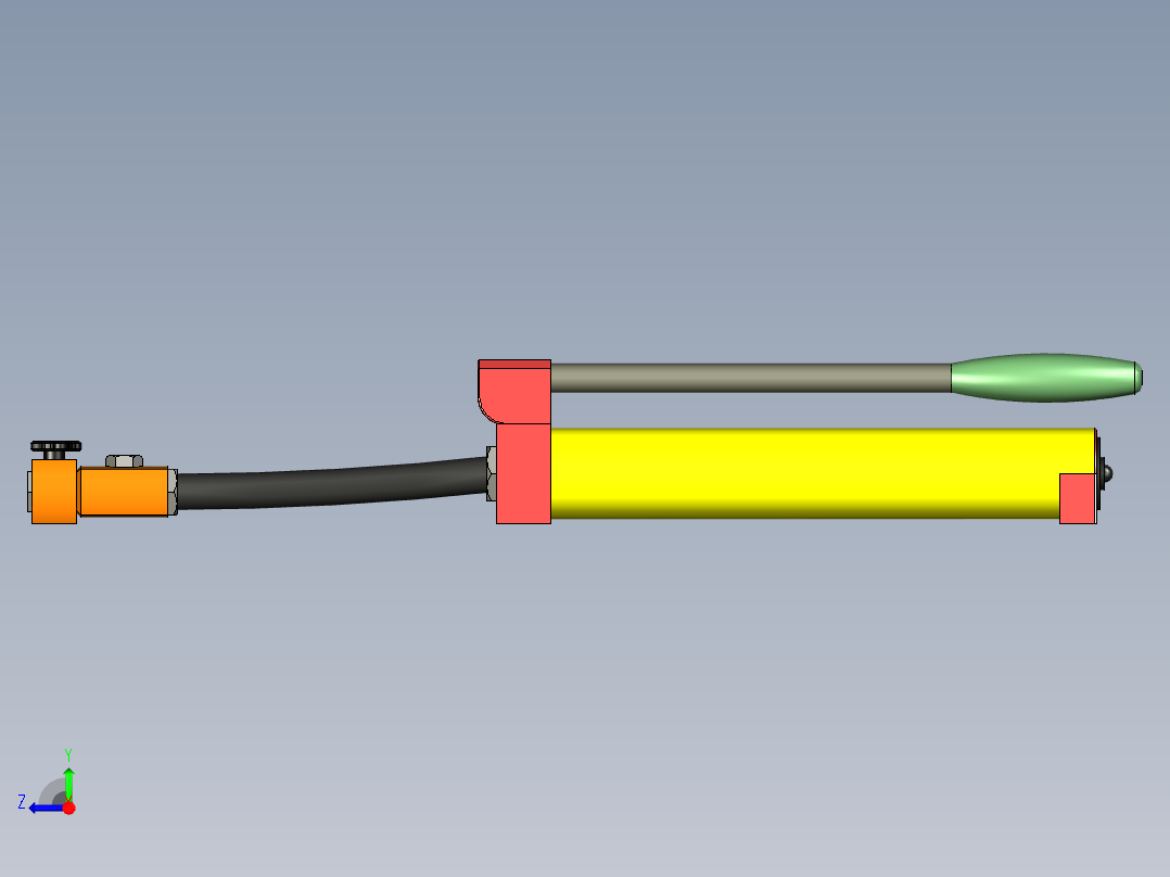 手动泵和千斤顶右视图