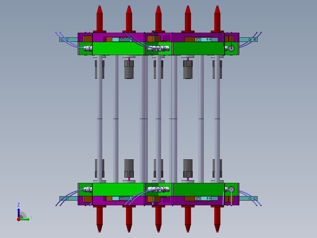模组机械电解链接头右视图